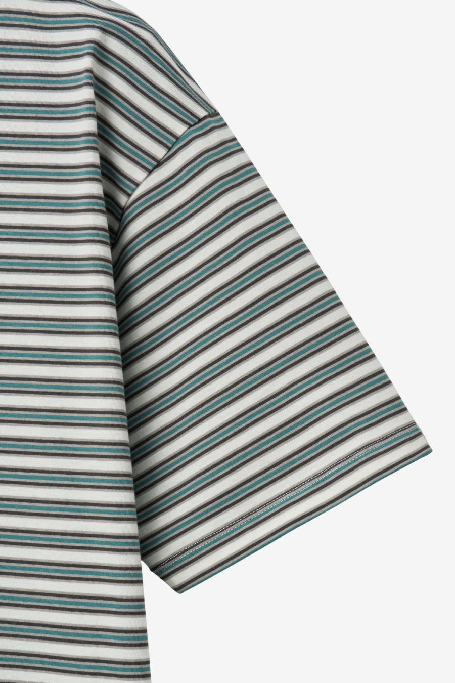 Insilence - Border Stripe T-shirt (Ivory) product image 10 | TRAB K-Fashion Australia