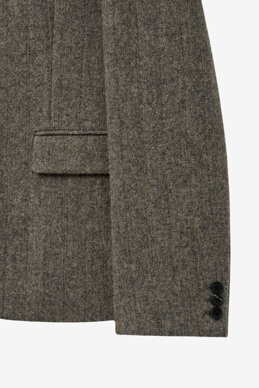 Insilence - Classic Three-Button Jacket (Melange Brown) product image 10 | TRAB K-Fashion Australia