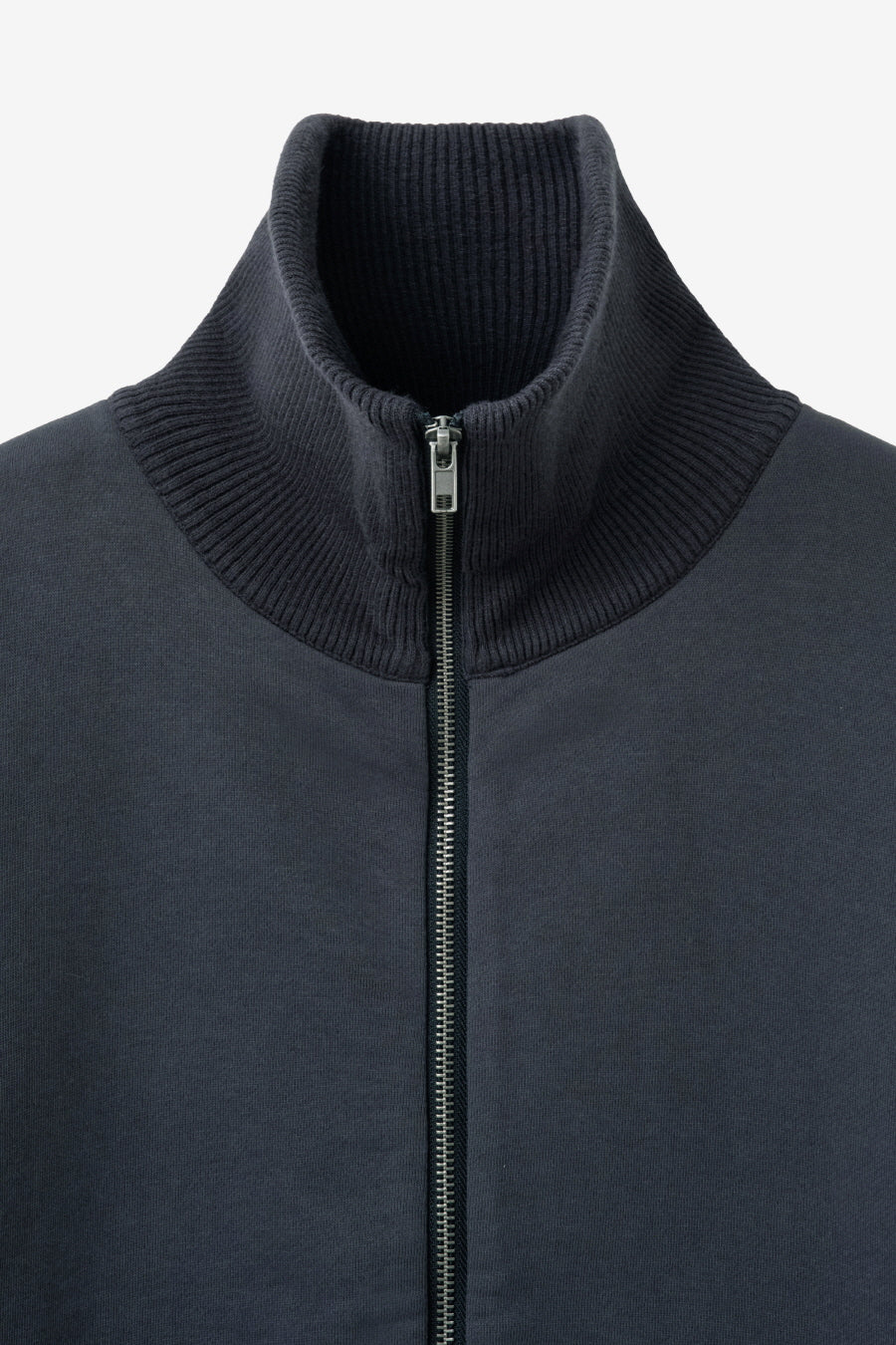 Insilence - Knit Combi Cotton Zip-Up (Navy) product image 10 | TRAB K-Fashion Australia