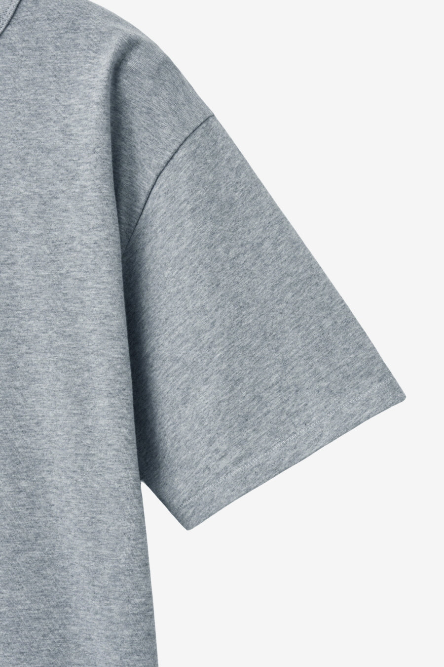 Insilence - Stencil Graphic T-shirt (Melange Grey) product image 10 | TRAB K-Fashion Australia