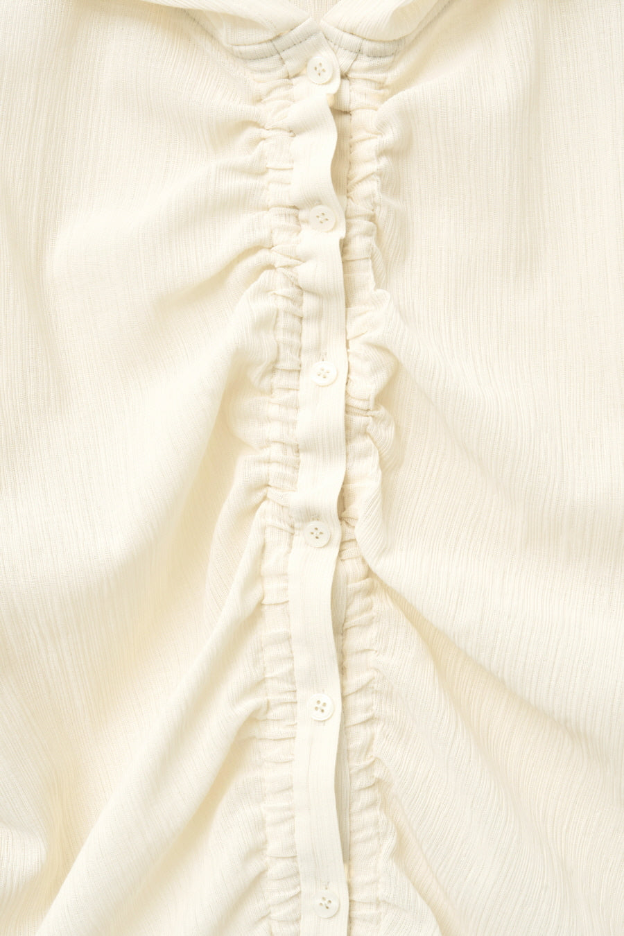 Insilence - Textured Shirring Hooded Shacket (Light Beige) product image 12 | TRAB K-Fashion Australia