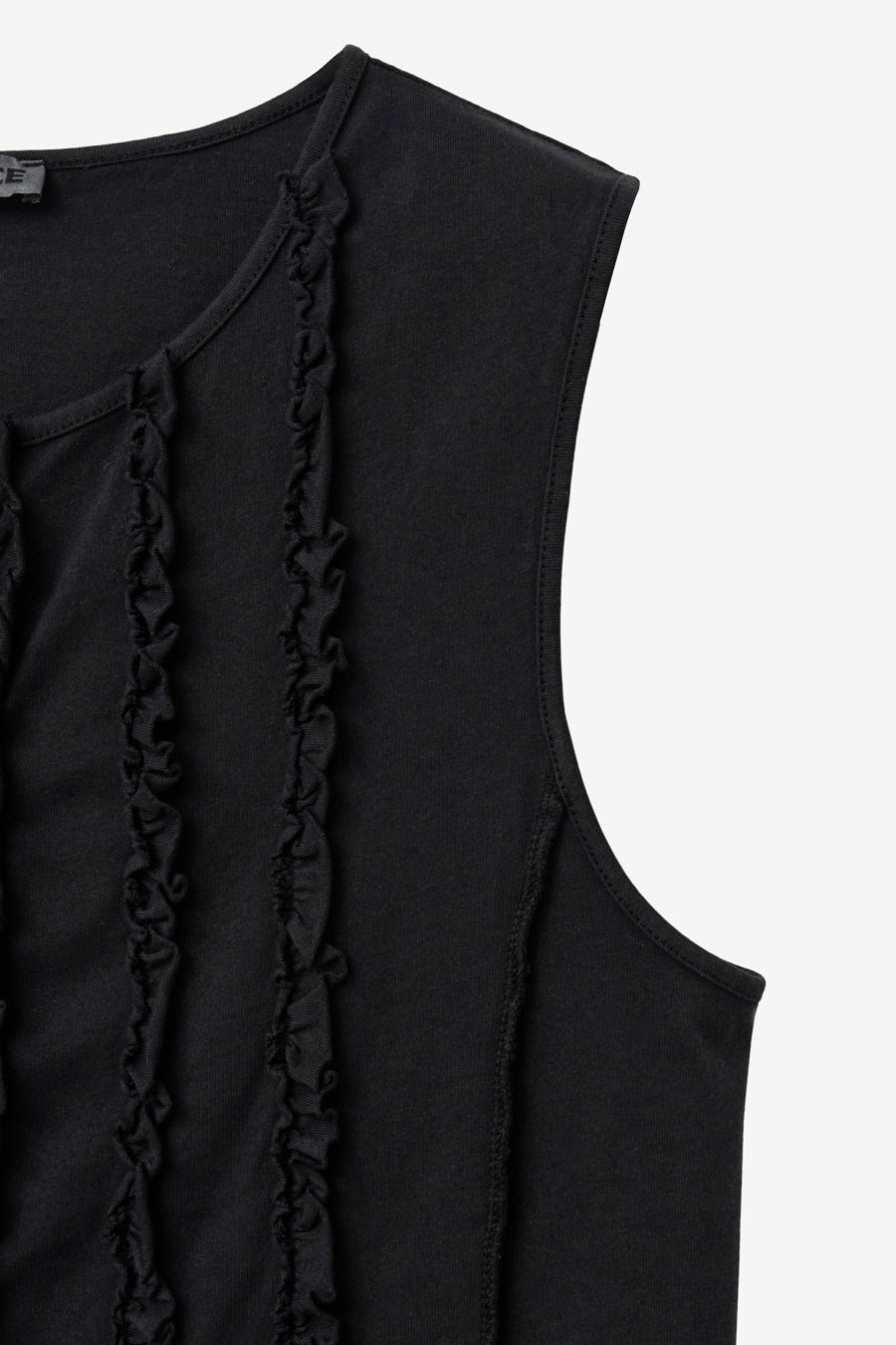 Insilence - Ruffled Decki Sleeveless (Black) product image 10 | TRAB K-Fashion Australia
