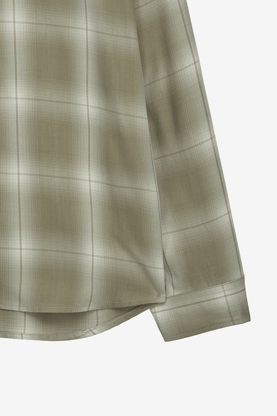 Insilence - Rayon Ombre Check shirts (Olive Beige) product image 12 | TRAB K-Fashion Australia