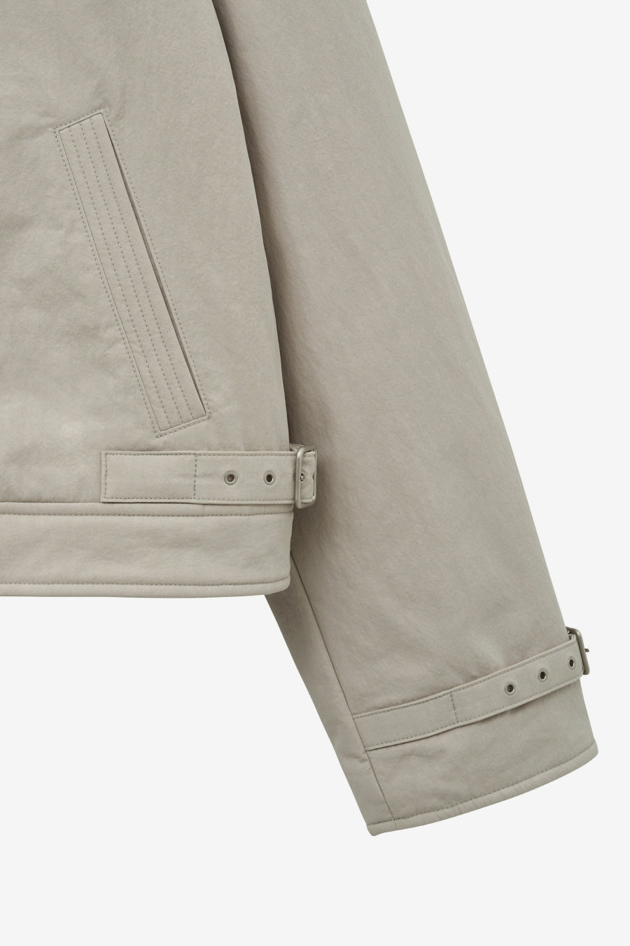 Insilence - Spread Fur Collar Jumper (Grey Beige) product image 10 | TRAB K-Fashion Australia