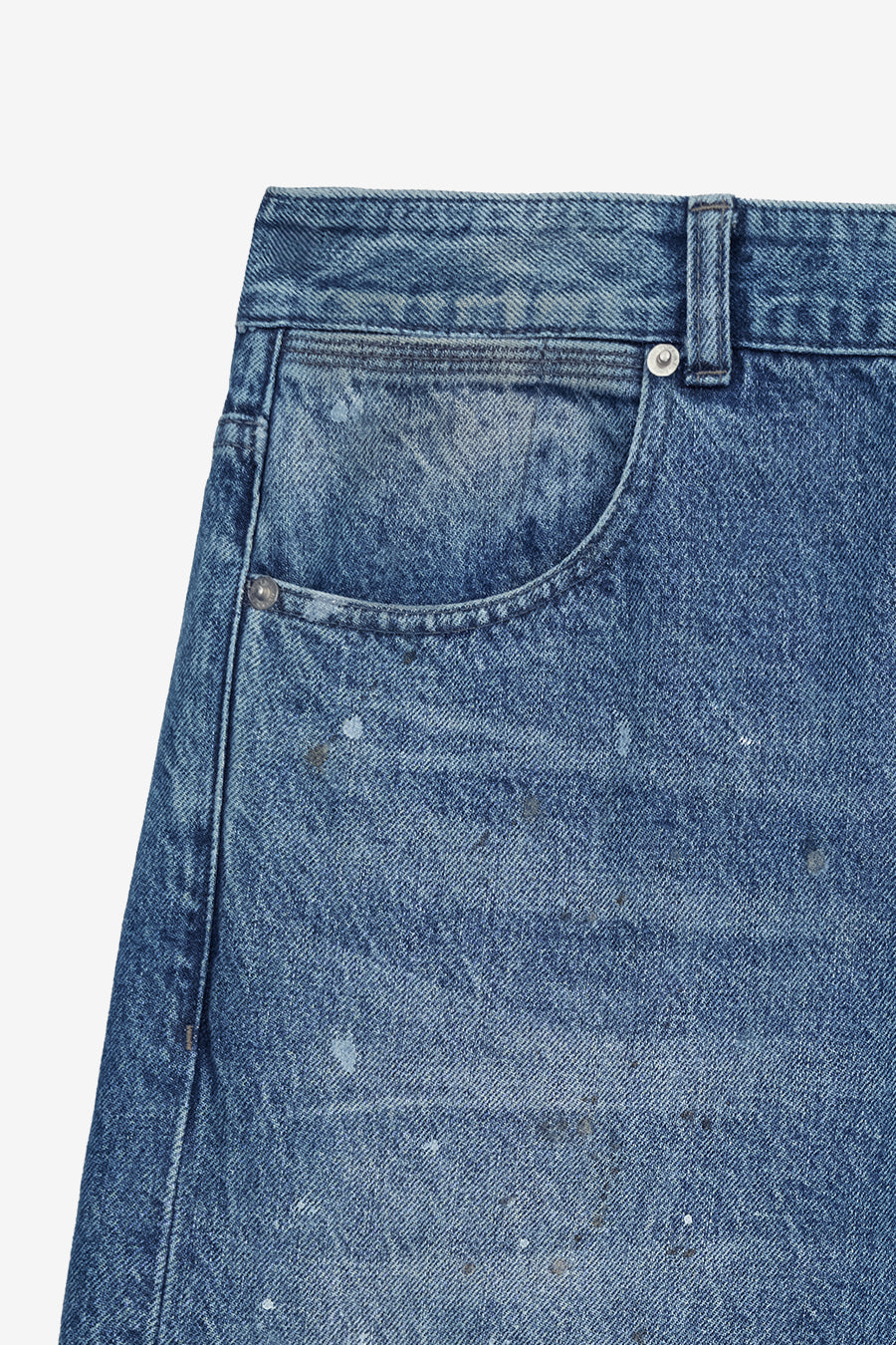 Insilence - Dirty Paint Denim Pants (Blue) product image 10 | TRAB K-Fashion Australia