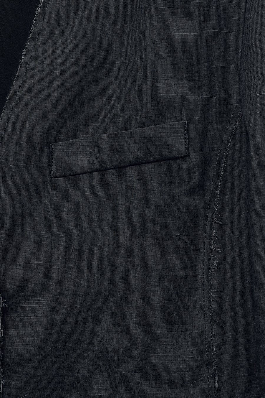 Insilence - Linen Cut off Jacket (Washed Black) product image 10 | TRAB K-Fashion Australia