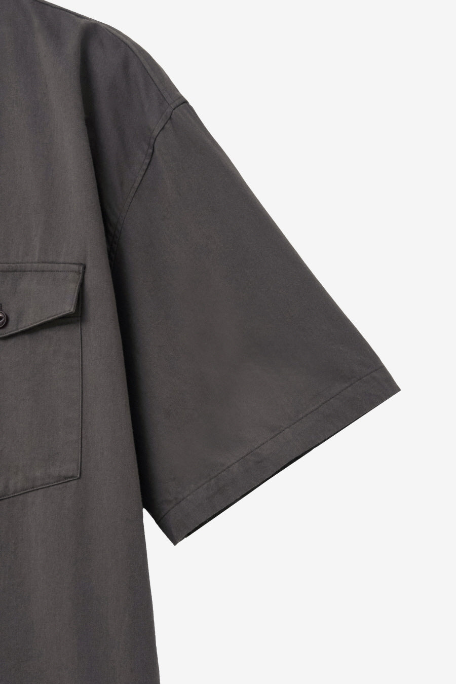 Insilence - Cotton Tencel Fatigue Shirt (Ash Brown) product image 10 | TRAB K-Fashion Australia