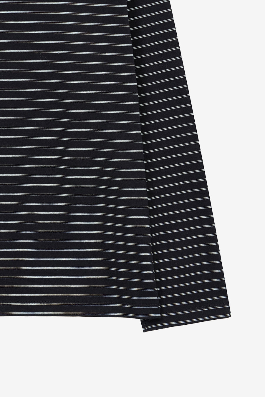 Insilence - Semi Boat Neck Stripe Long Sleeve (Black) product image 8 | TRAB K-Fashion Australia
