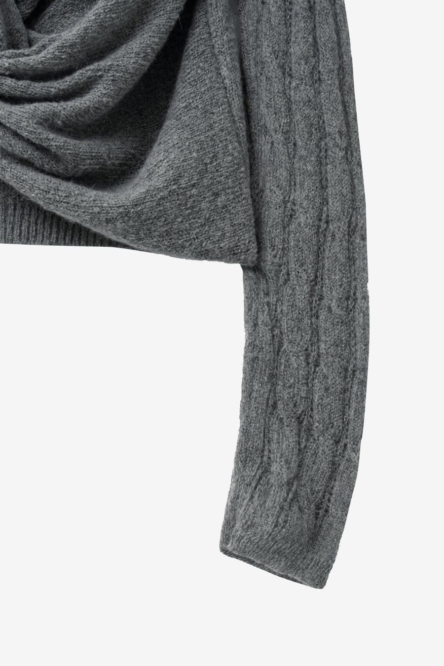 Insilence - Twist Two-Way Pullover (Grey) product image 10 | TRAB K-Fashion Australia