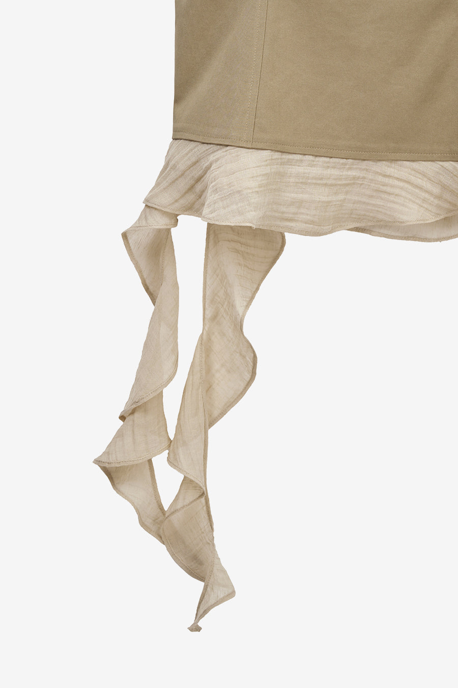 Insilence - Stud Ruffle Bustier (Brown) product image 10 | TRAB K-Fashion Australia