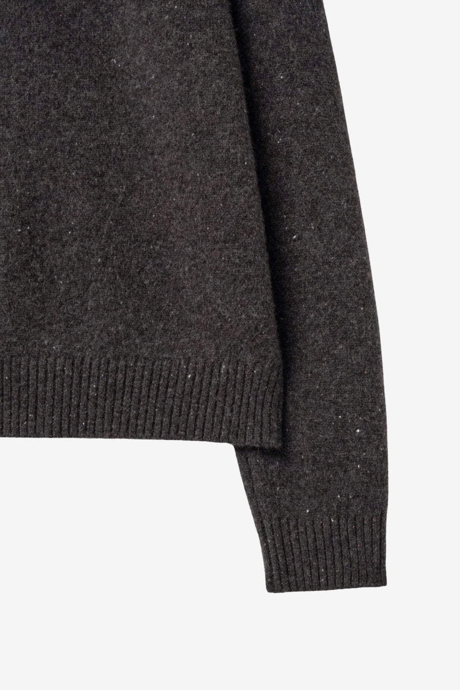 Insilence - Gusset Wool Crew Neck Pullover (Nep Brown) product image 10 | TRAB K-Fashion Australia