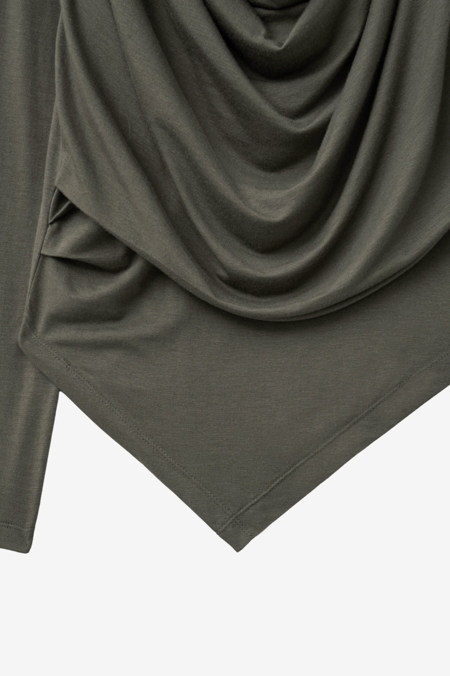 Insilence - Cowl Henley-Neck Long-Sleeve (Khaki) product image 10 | TRAB K-Fashion Australia