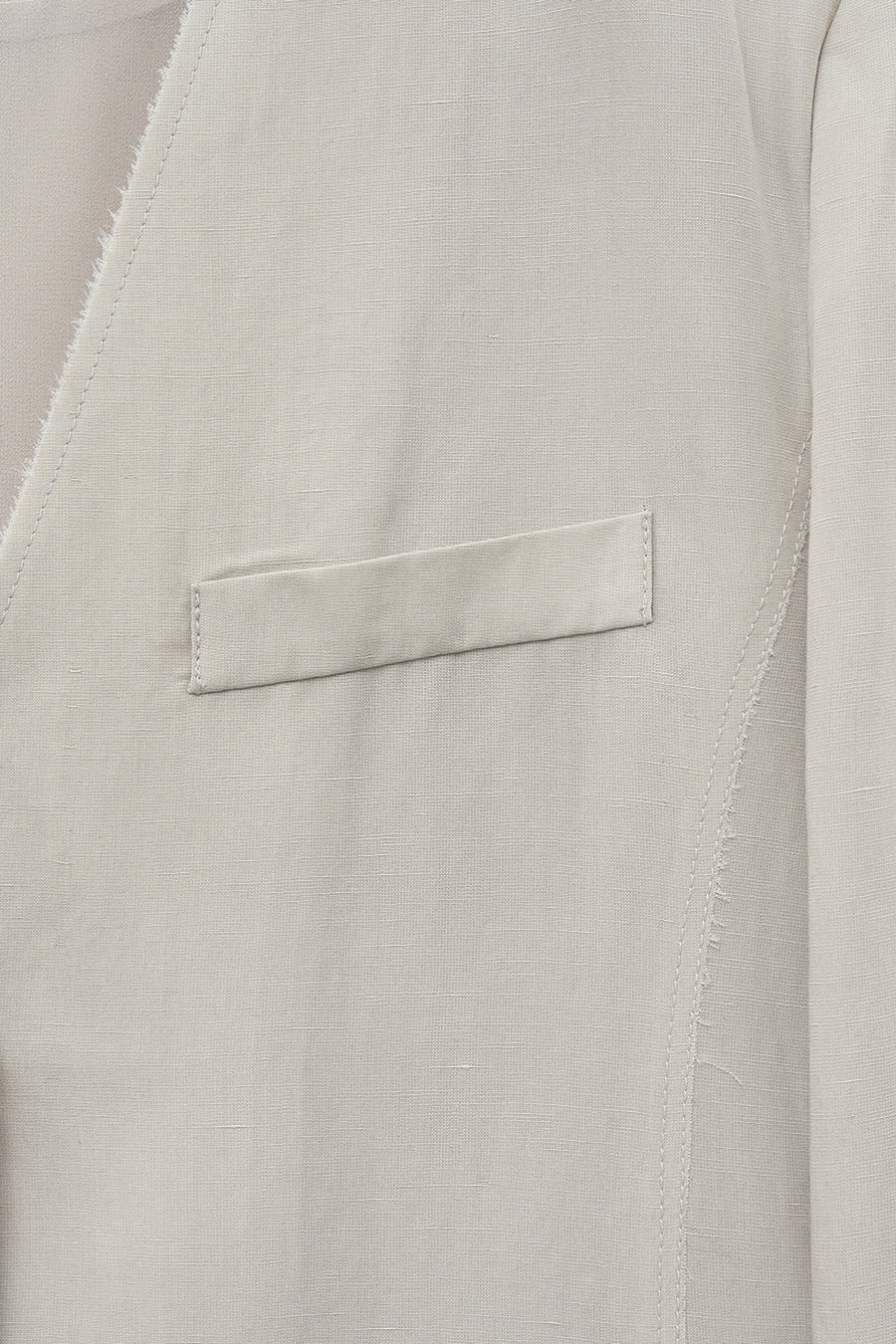 Insilence - Linen Cut off Jacket (Ash Beige) product image 10 | TRAB K-Fashion Australia