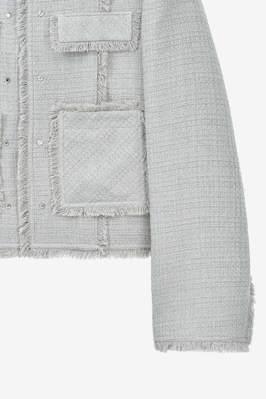 Insilence - Stud Tweed Jacket (Pale Blue) product image 10 | TRAB K-Fashion Australia