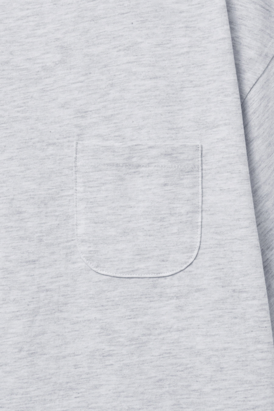 Insilence - Scoop Neck Pocket Short Sleeve (Melange Grey) product image 10 | TRAB K-Fashion Australia