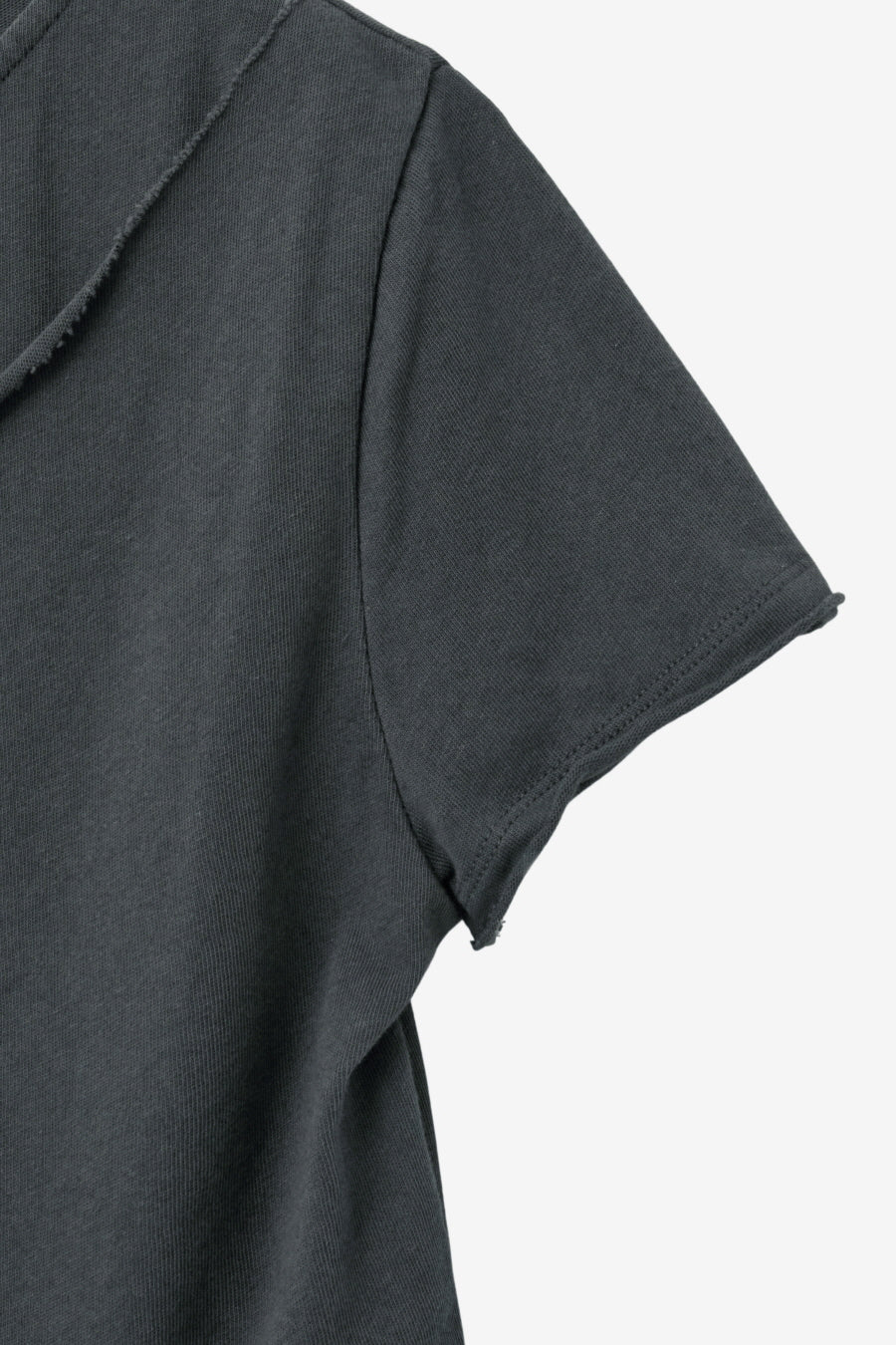 Insilence - Cotton Linen Natural Strap T-shirt (Charcoal) product image 10 | TRAB K-Fashion Australia