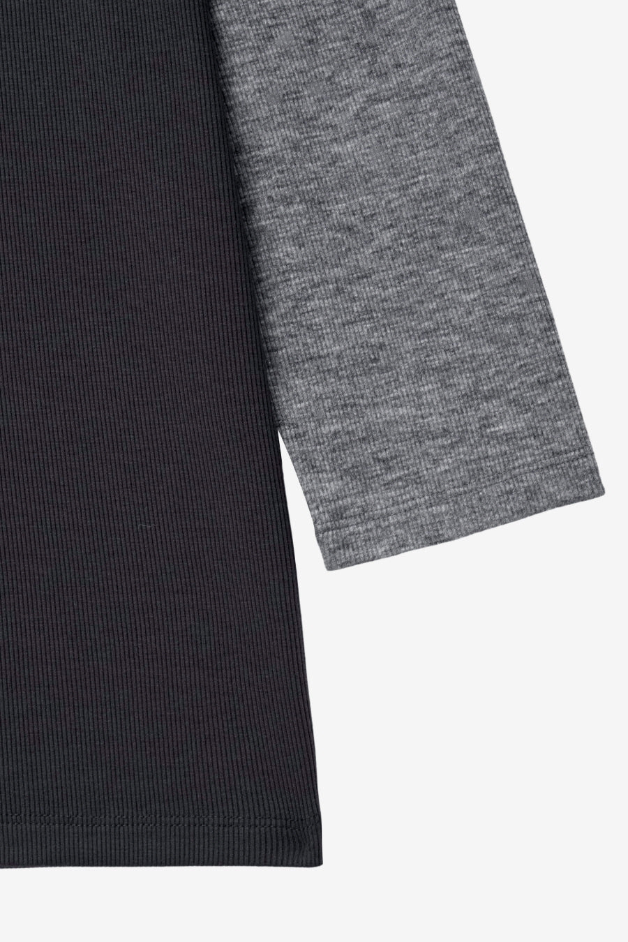 Insilence - Button Collar T-shirt (Charcoal) product image 10 | TRAB K-Fashion Australia