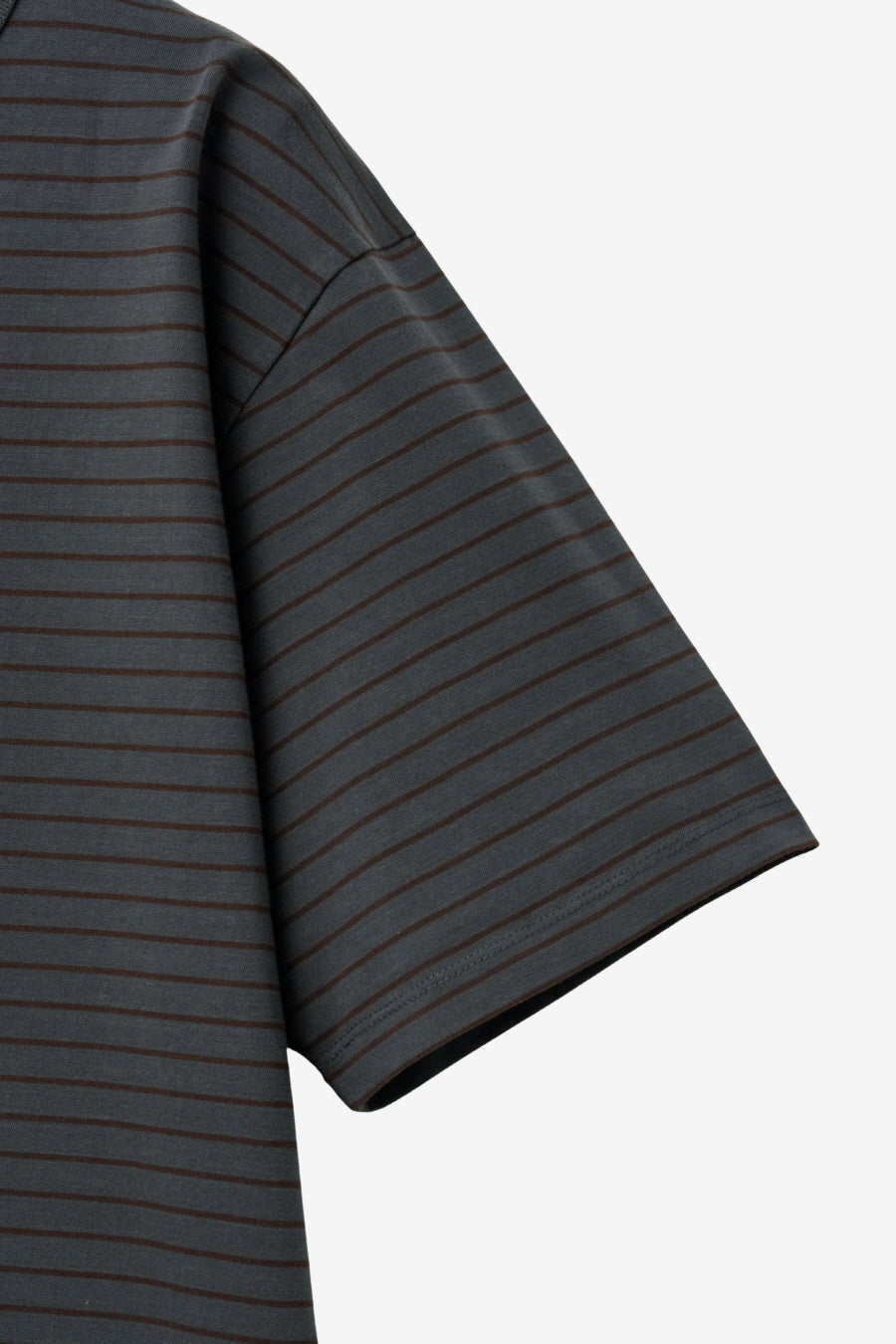 Insilence - Striped T-shirt (Charcoal) product image 10 | TRAB K-Fashion Australia