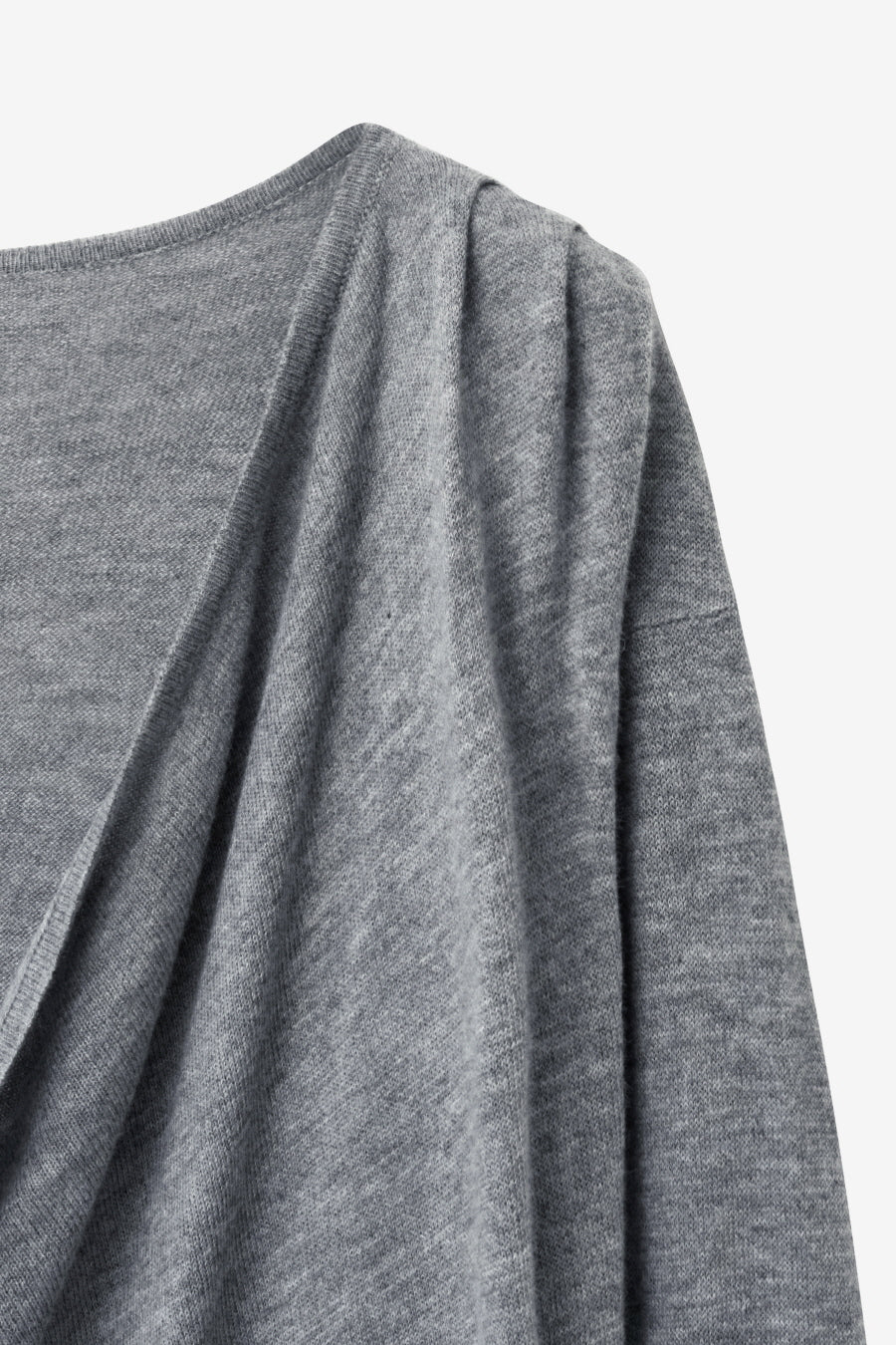 Insilence - Cowl Neck Shirring Pullover (Grey) product image 10 | TRAB K-Fashion Australia