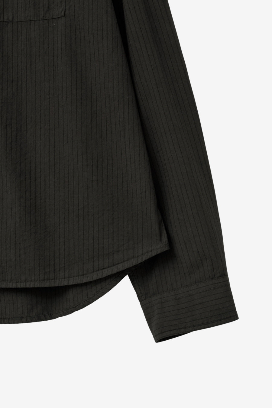 Insilence - Garment-dyed Striped Shirt (Brown) product image 10 | TRAB K-Fashion Australia