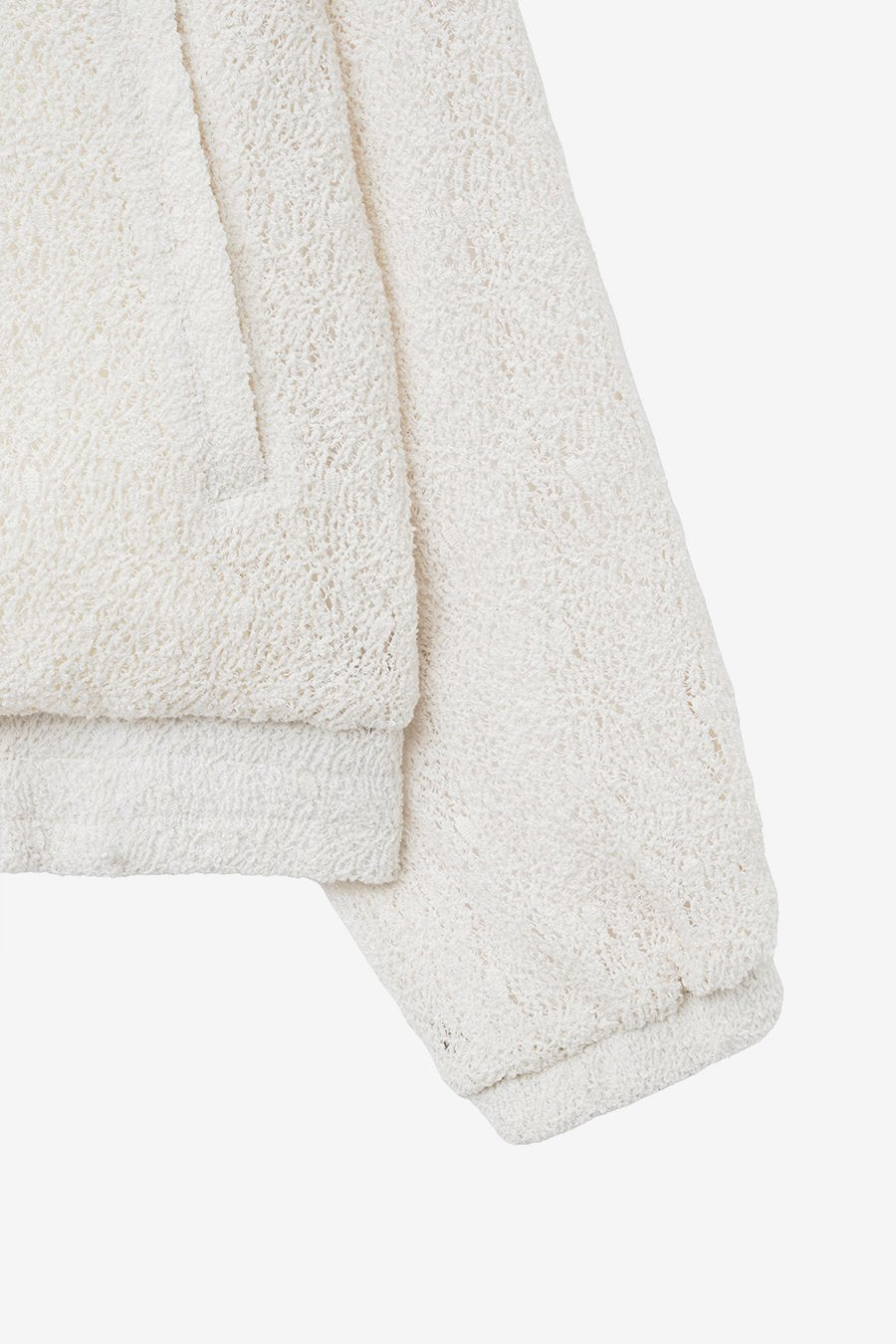 Insilence - Lace Zip-Up Jumper (Ivory) product image 10 | TRAB K-Fashion Australia