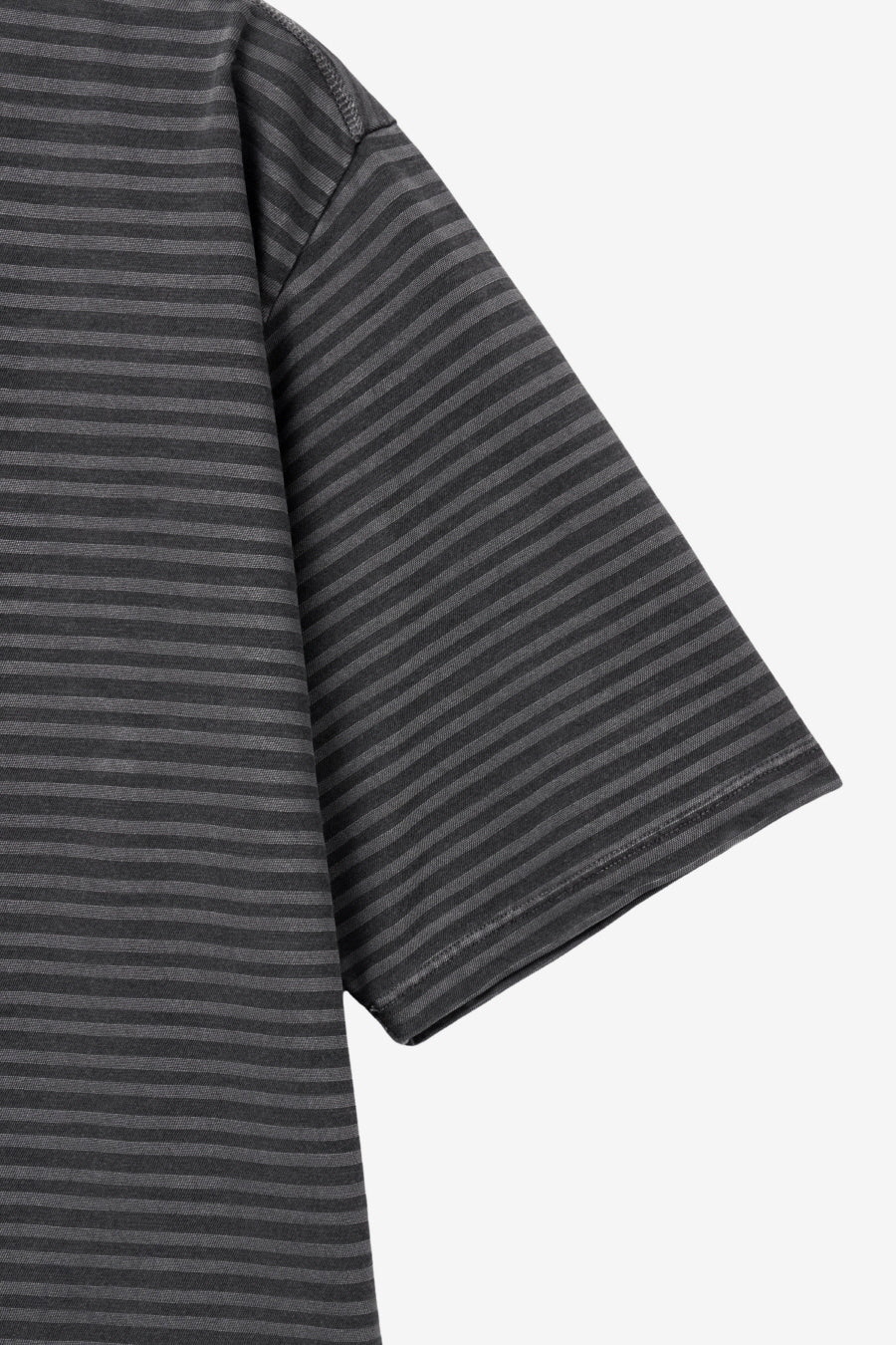 Insilence - Striped Dyed T-shirt (Charcoal) product image 10 | TRAB K-Fashion Australia