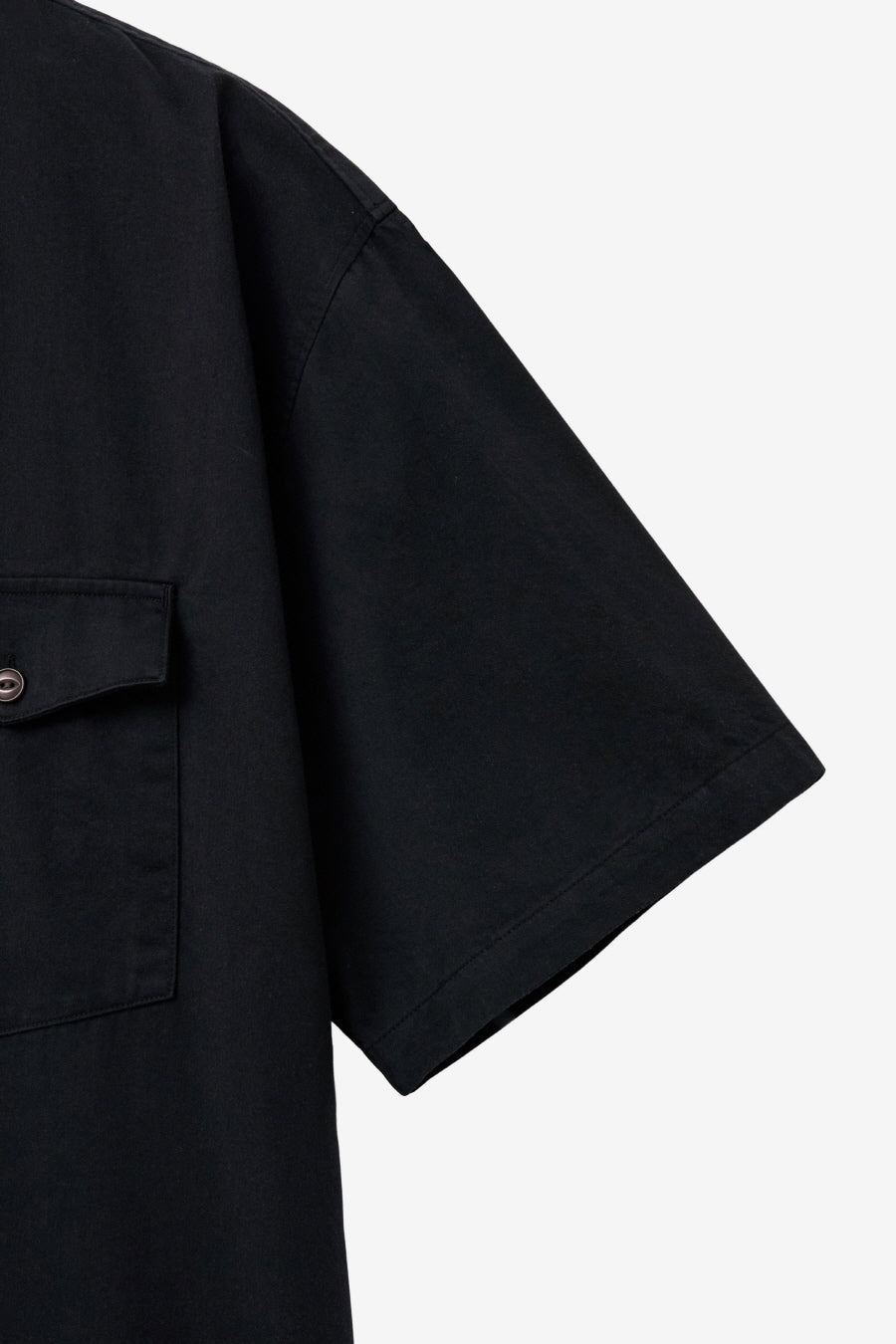 Insilence - Cotton Tencel Fatigue Shirt (Black) product image 10 | TRAB K-Fashion Australia