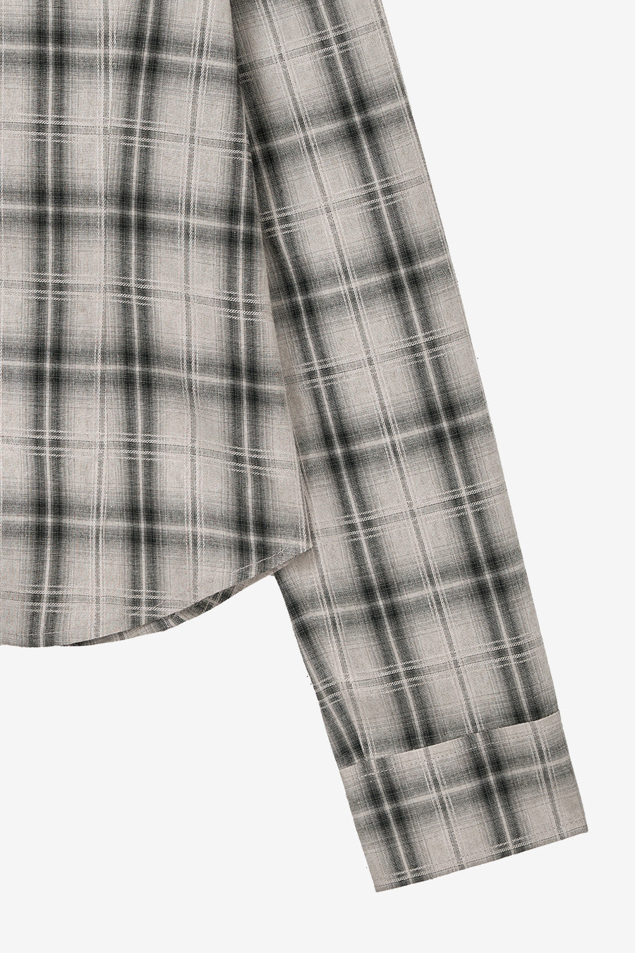 Insilence - Western Check Shirt (Ivory) product image 10 | TRAB K-Fashion Australia