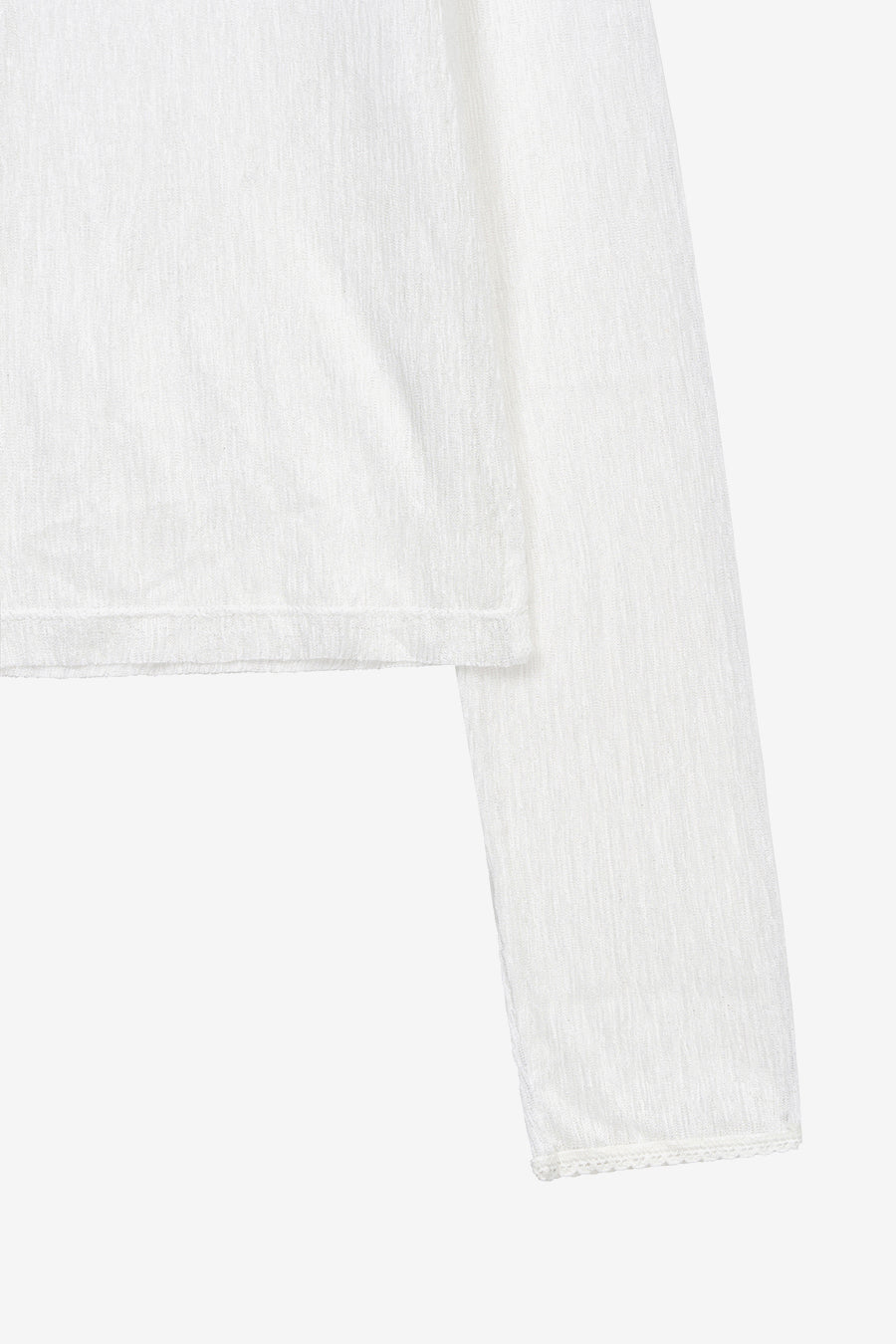 Insilence - Sheer Pleated Top (White) product image 10 | TRAB K-Fashion Australia