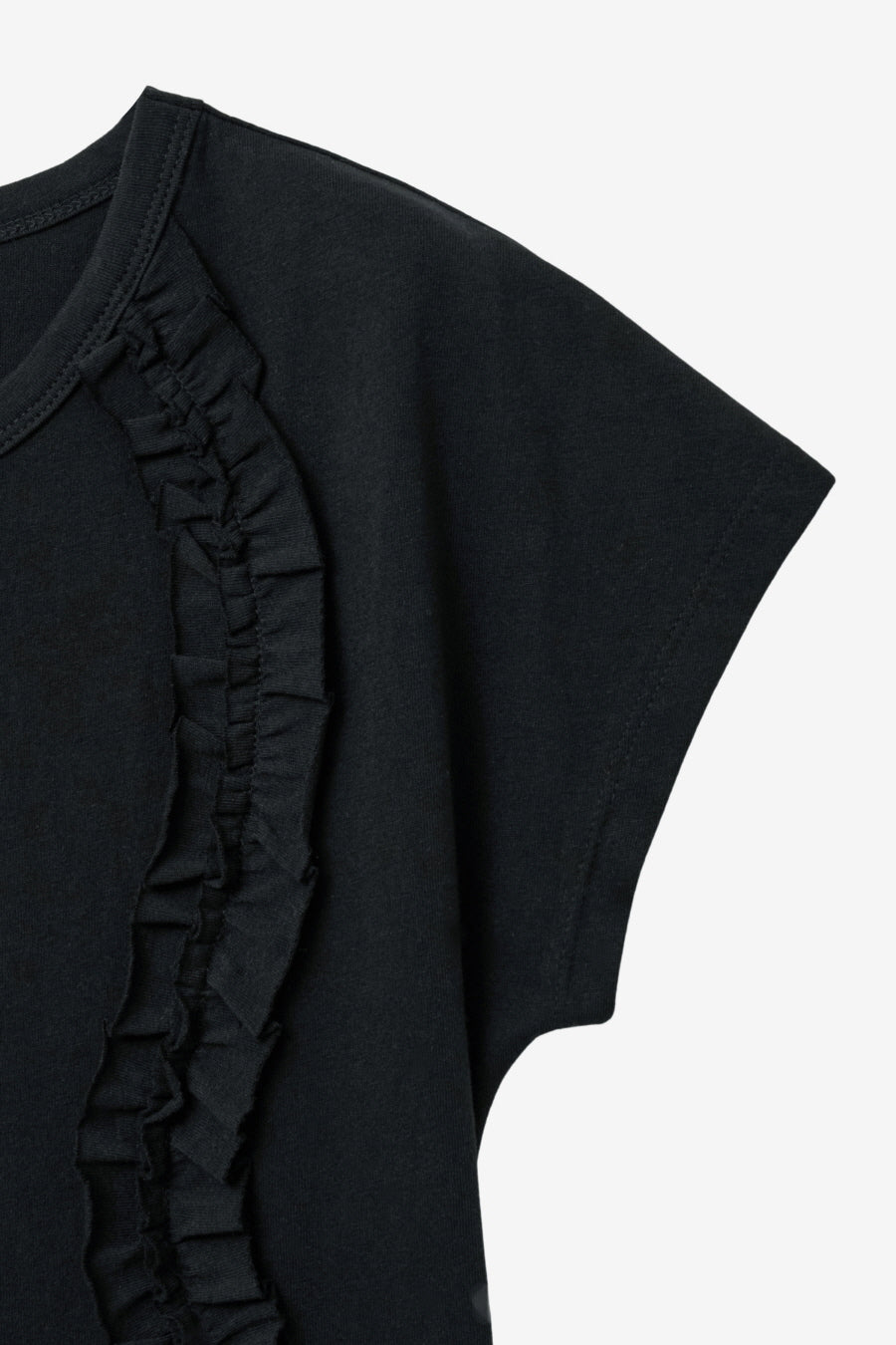 Insilence - Frill Strap Pigment Top (Black) product image 10 | TRAB K-Fashion Australia