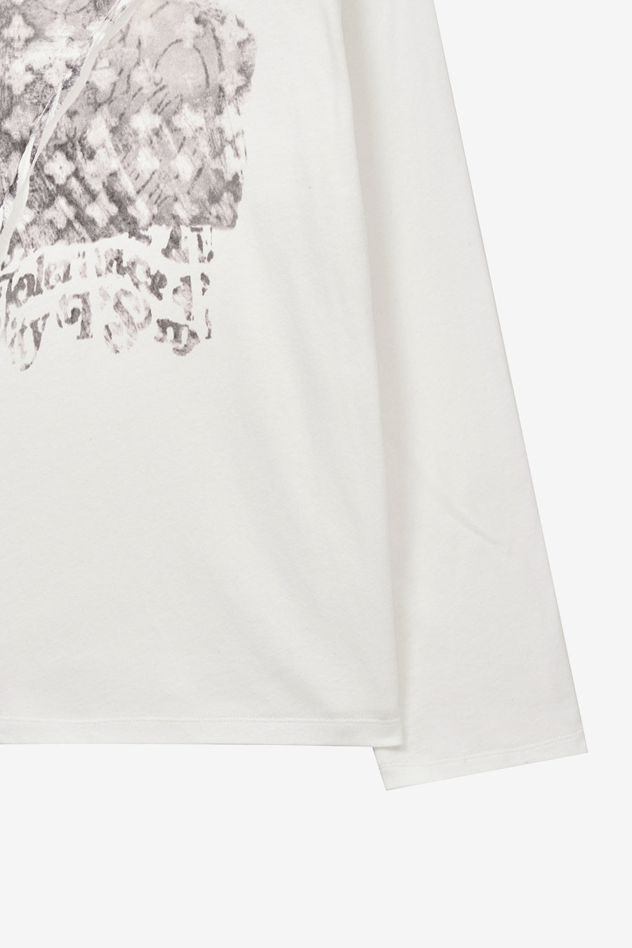 Insilence - Twist Cotton Linen Long Sleeve (Ivory) product image 10 | TRAB K-Fashion Australia