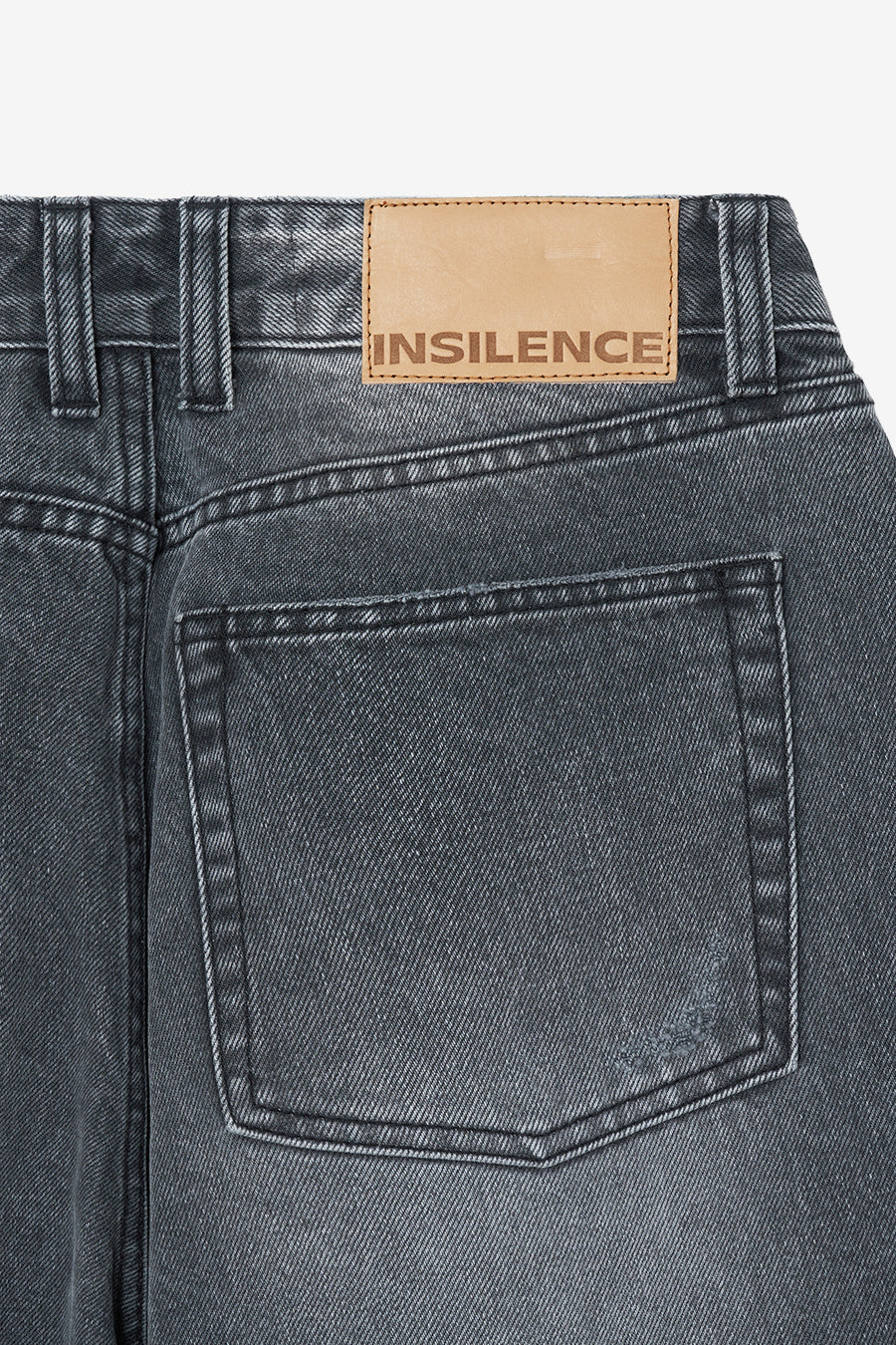 Insilence - Low Waist Wide Jeans (Ash Grey) product image 10 | TRAB K-Fashion Australia