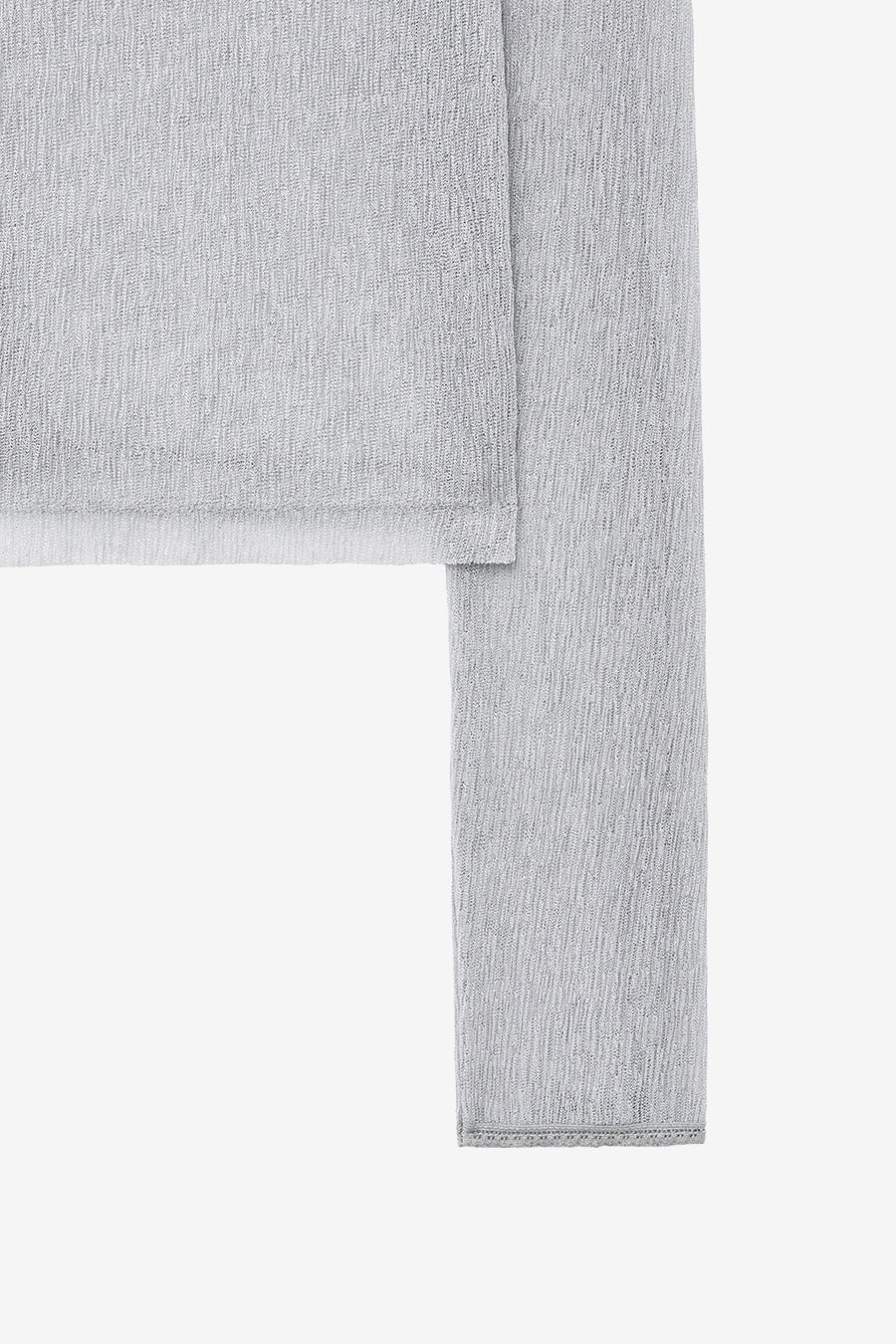 Insilence - Sheer pleated top (Grey) product image 10 | TRAB K-Fashion Australia