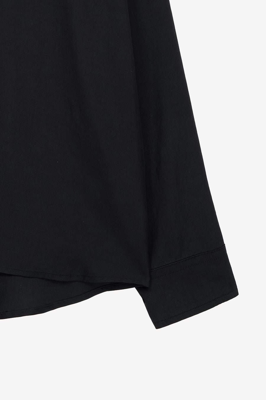 Insilence - Tencel Gabardine Open Collar Shirts (Black) product image 10 | TRAB K-Fashion Australia