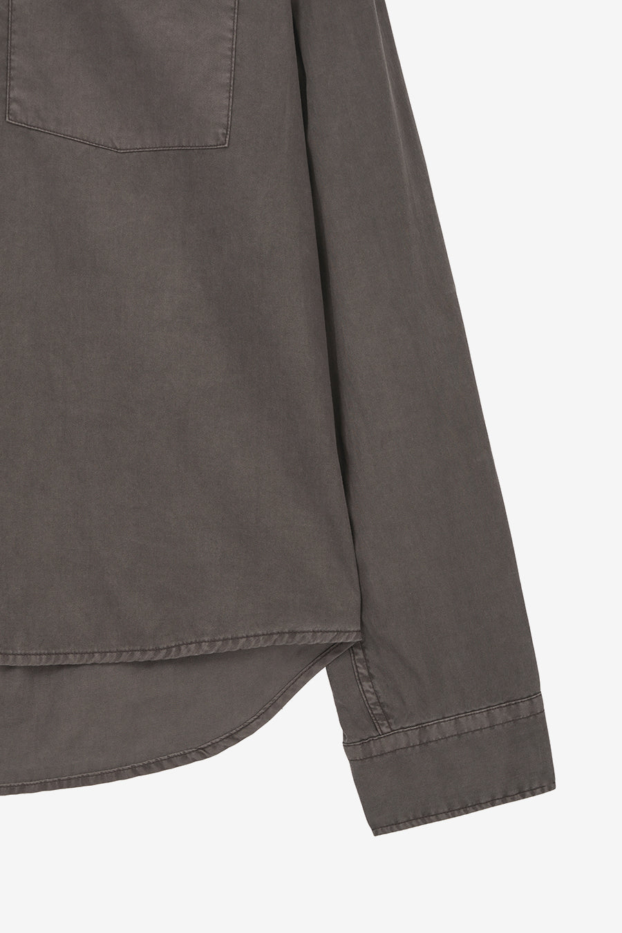 Insilence - Tencel Dyed Shirt (Ash Brown) product image 10 | TRAB K-Fashion Australia