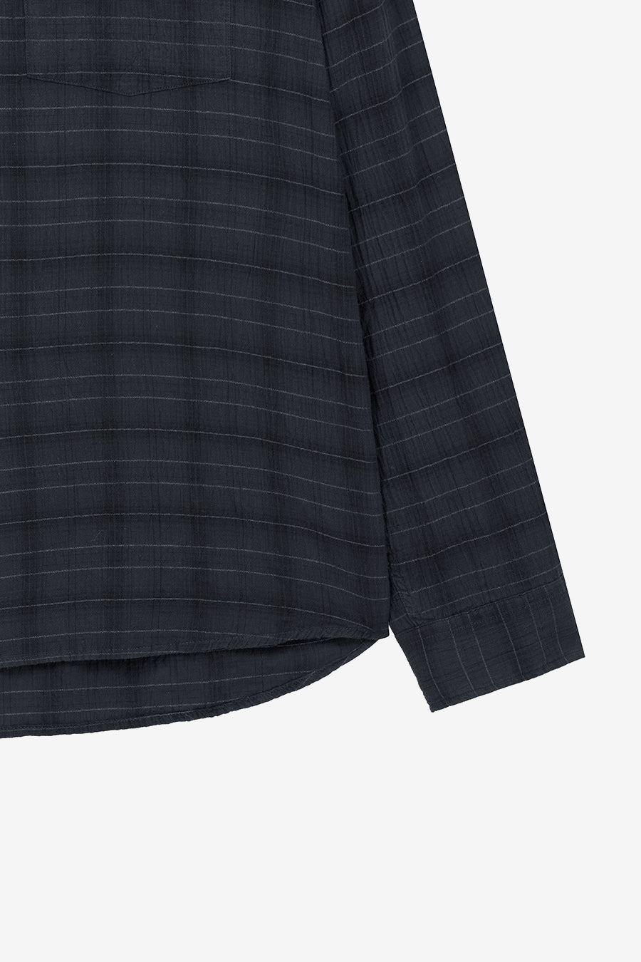 Insilence - Garment Dyed Check Shirt (Charcoal) product image 10 | TRAB K-Fashion Australia