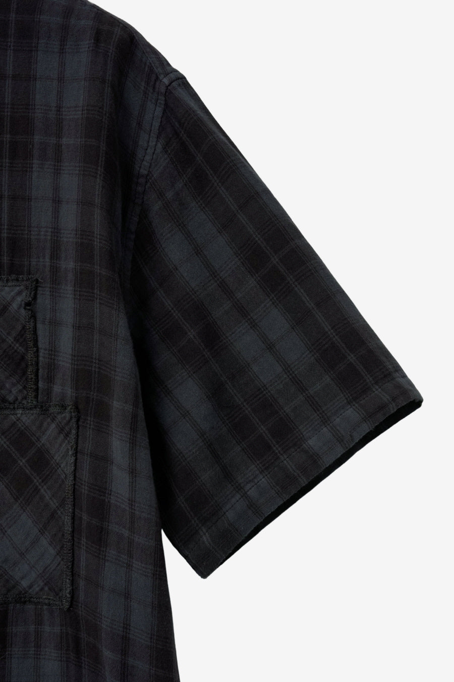 Insilence - Patch-dyed Half Shirt (Charcoal) product image 8 | TRAB K-Fashion Australia