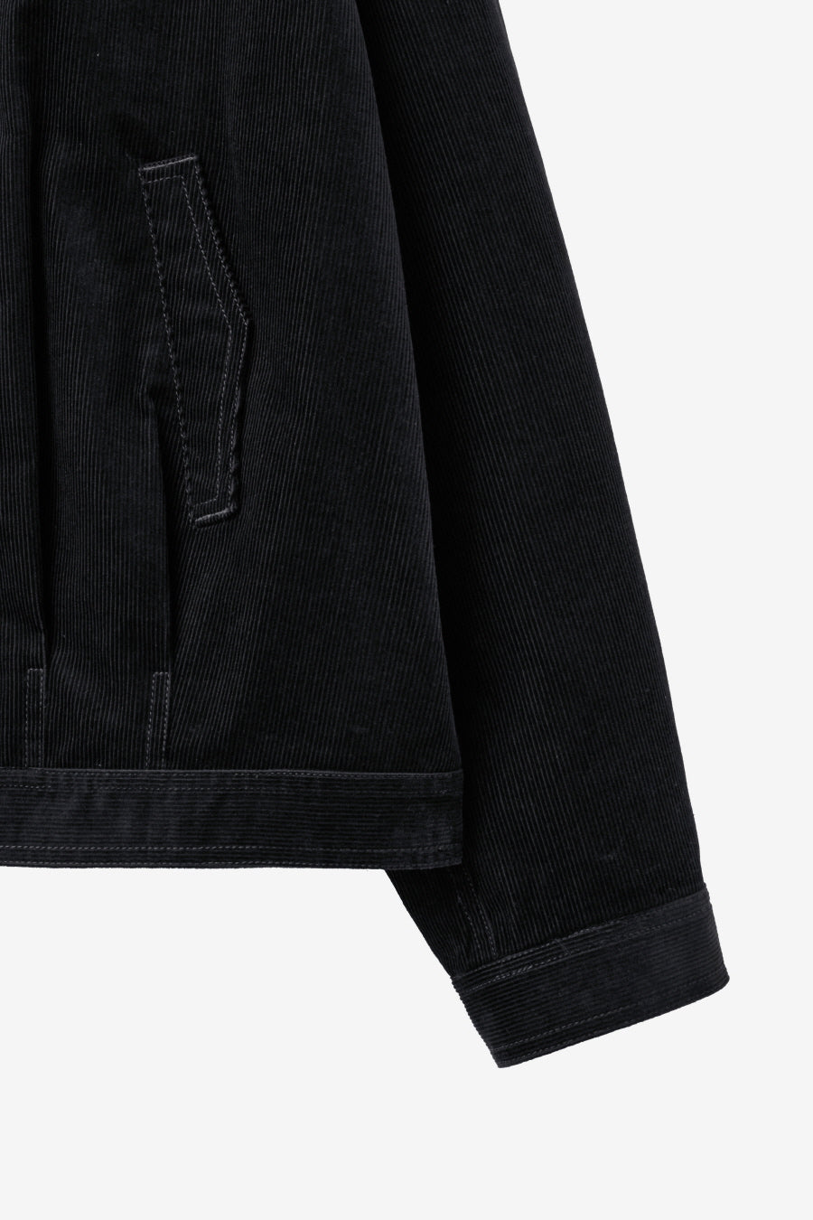 Insilence - Corduroy Trucker Jacket (Black) product image 10 | TRAB K-Fashion Australia