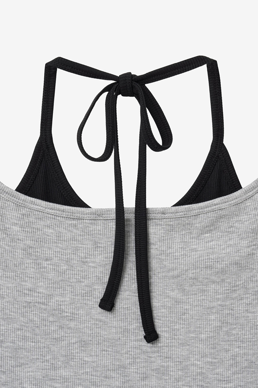 Insilence - Layered Henley Neck Sleeveless (Melange Grey) product image 10 | TRAB K-Fashion Australia
