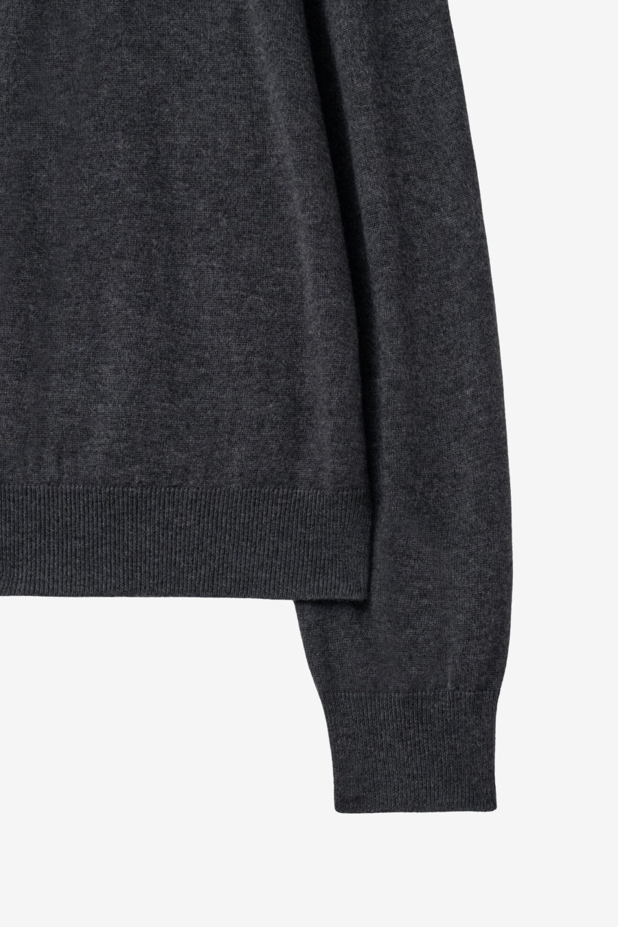 Insilence - Double-layered V-neck Knit (Charcoal) product image 10 | TRAB K-Fashion Australia