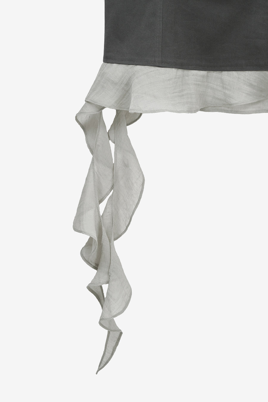 Insilence - Stud Ruffle Bustier (Charcoal) product image 10 | TRAB K-Fashion Australia