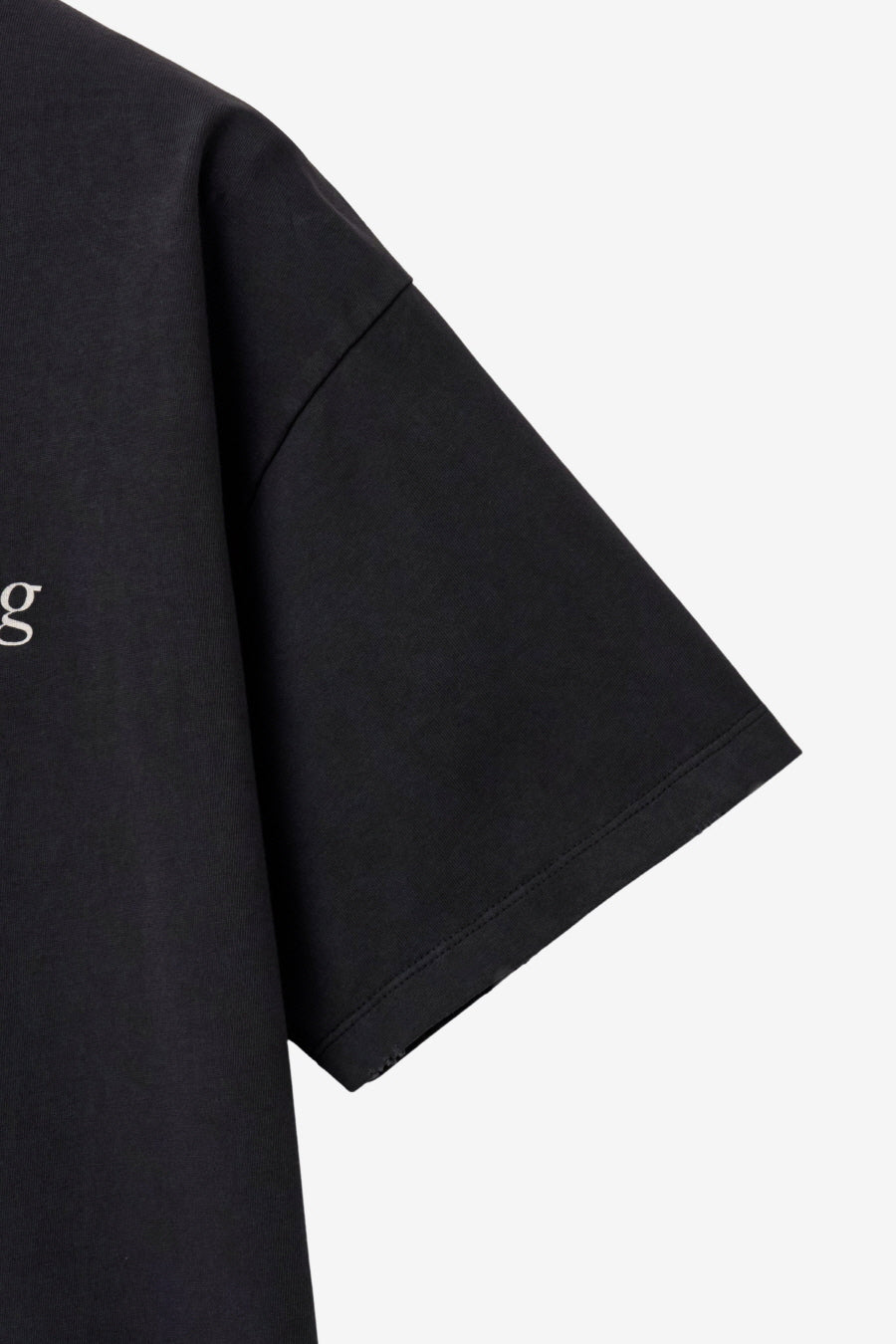 Insilence - Lettering Graphic T-shirt (Vintage Black) product image 10 | TRAB K-Fashion Australia
