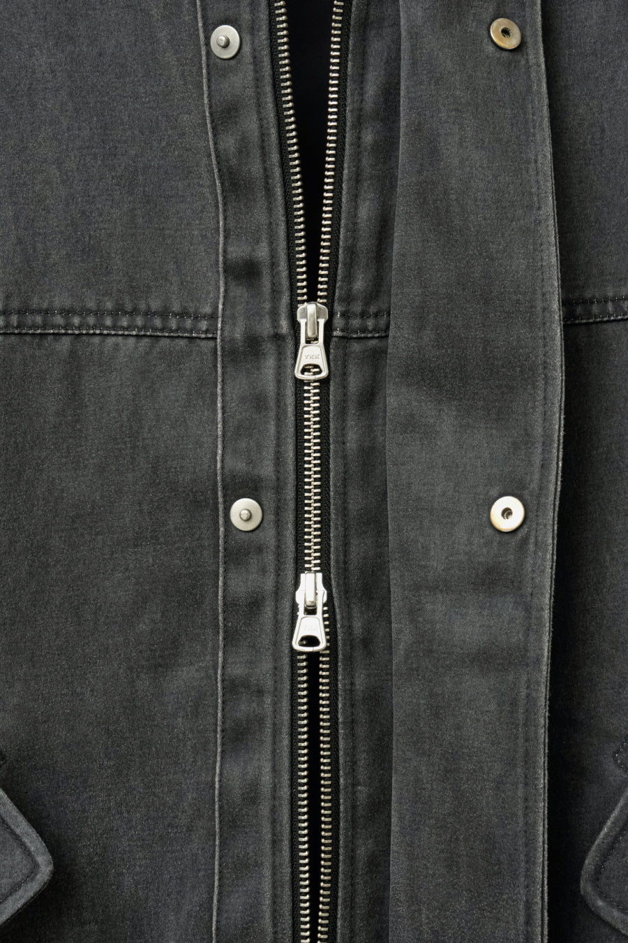 Insilence - Washed Faux Leather Jumper (Charcoal) product image 10 | TRAB K-Fashion Australia