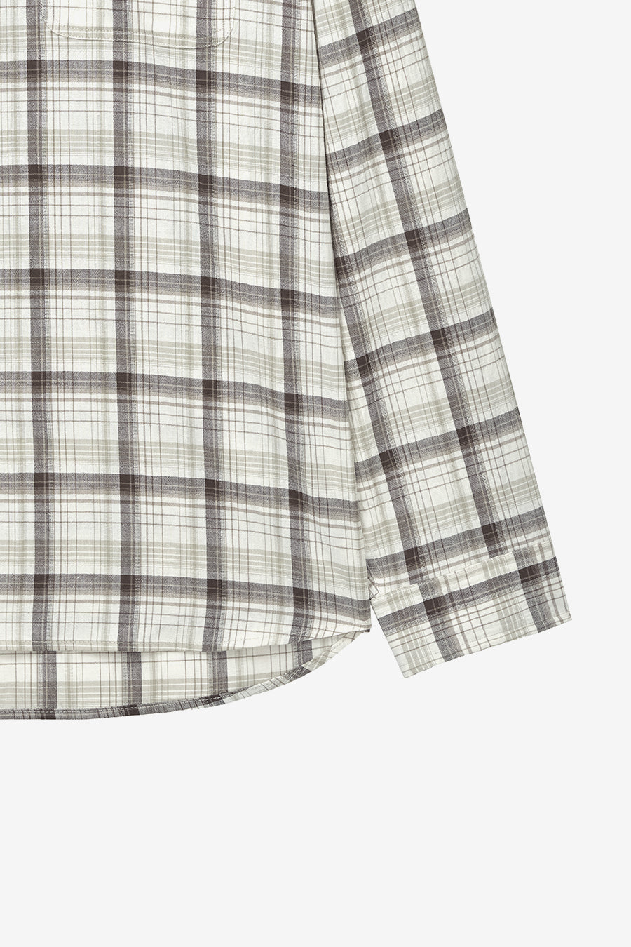 Insilence - Soft Crumple Check Shirt (Beige) product image 8 | TRAB K-Fashion Australia