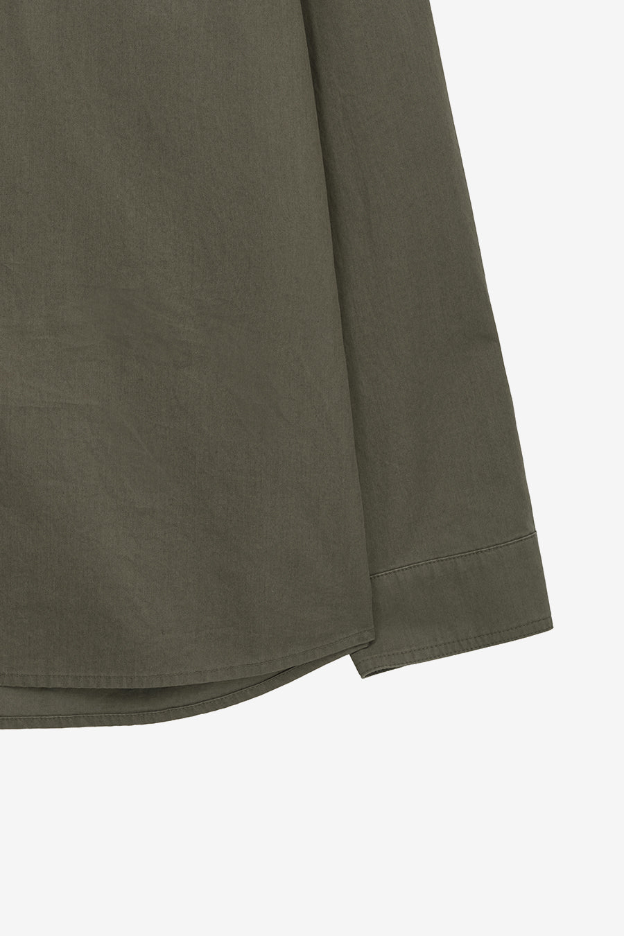 Insilence - Washed Cotton CPO Shirt (Washed Olive) product image 10 | TRAB K-Fashion Australia