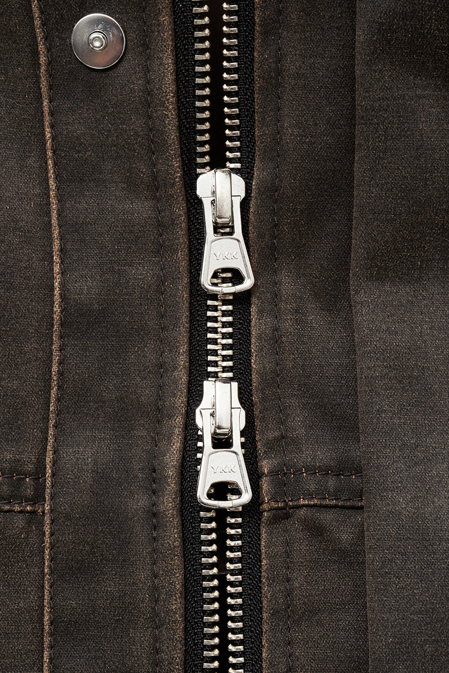Insilence - Washed Faux Leather Jumper (Brown) product image 10 | TRAB K-Fashion Australia