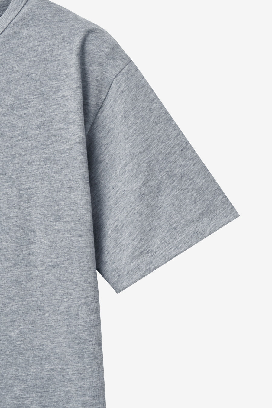 Insilence - Henley Neck Short Sleeve (Melange Grey) product image 8 | TRAB K-Fashion Australia