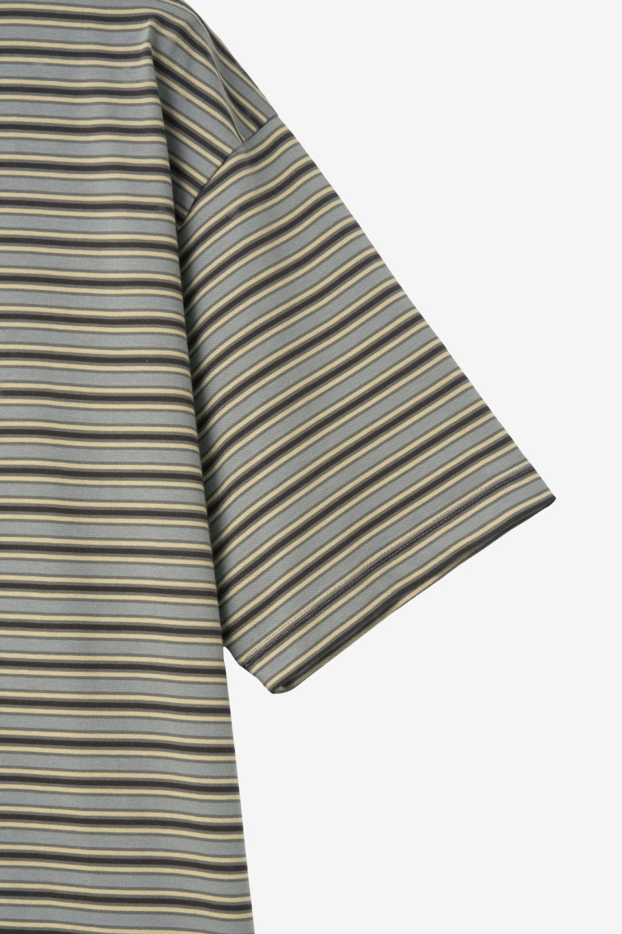 Insilence - Border Stripe T-shirt (Brown) product image 10 | TRAB K-Fashion Australia
