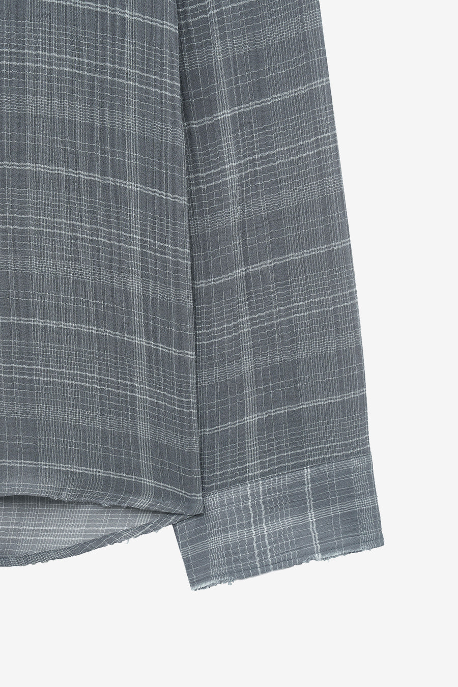 Insilence - Damaged Seer Check Shirts (Grey) product image 10 | TRAB K-Fashion Australia