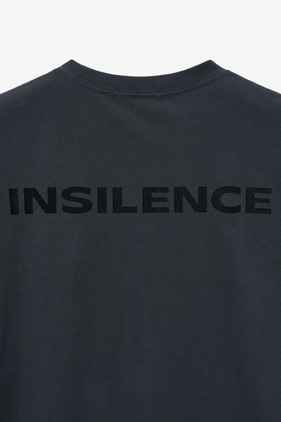 Insilence - Back Print Logo T-Shirt (Charcoal) product image 10 | TRAB K-Fashion Australia